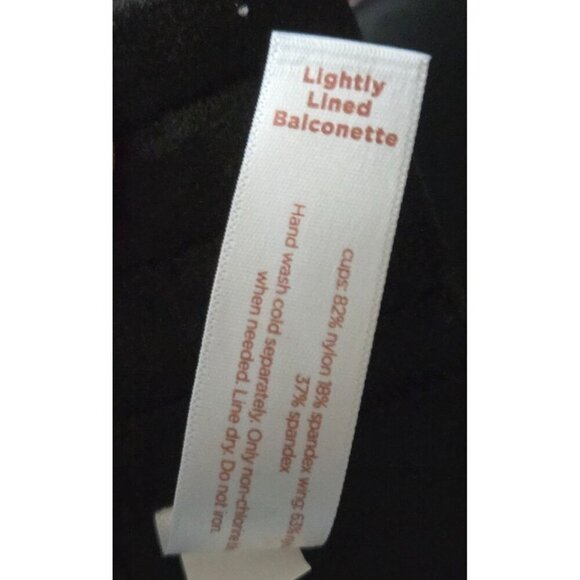 Cacique Women's Underwire Lightly Lined balconette black size 40DDD - Picture 6 of 6